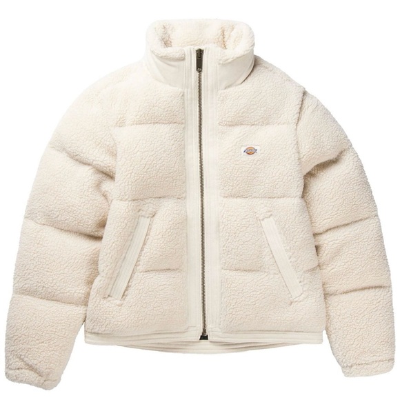 Dickies Cream Teddy Puffer Jacket - Picture 4 of 10